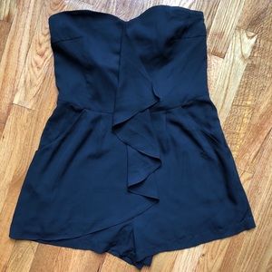Strapless romper